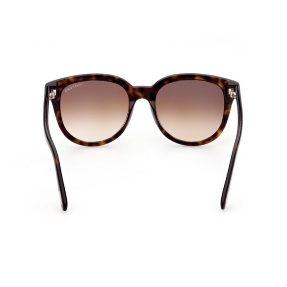 NEW TOM FORD WOMEN ROUND DARK HAVANA OLIVIA-02 TF914F 52F SUNGLASSES FT0914/F/S - Picture 3 of 5